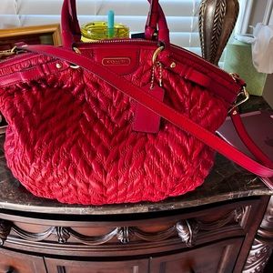 Coach bag , Red.